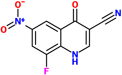 (image for) MC004880 8-Fluoro-1,4-dihydro-6-nitro-4-oxo-3-quinolinecarbonitrile